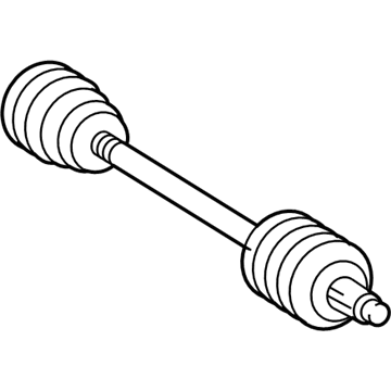 Mercedes-Benz 230-350-78-00 Axle Assembly