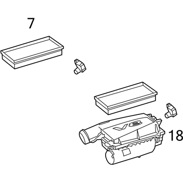 Mercedes-Benz 278-090-01-01 Air Cleaner Assembly