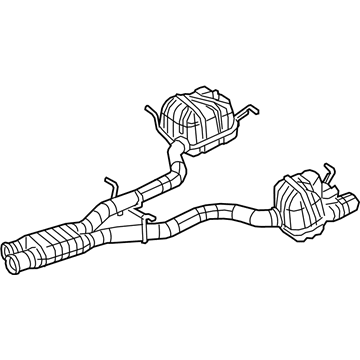 Mercedes-Benz 172-490-11-00 Muffler & Pipe