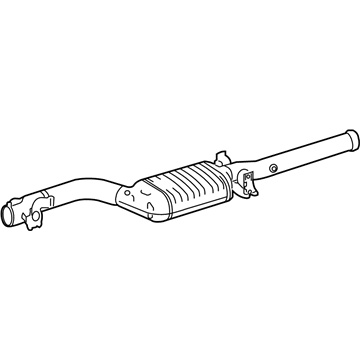 Mercedes-Benz 204-490-01-00-80 Center Muffler