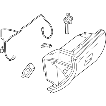 Mercedes-Benz B250e Glove Box - 242-680-00-91-7H52