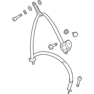 Mercedes-Benz 212-860-05-86-8P19 Lap & Shoulder Belt