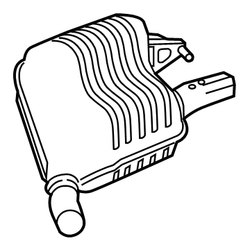 Mercedes-Benz 206-490-24-01 Muffler & Pipe Assembly