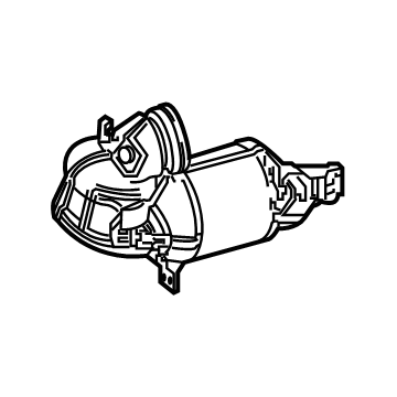 2022 Mercedes-Benz C300 Catalytic Converter - 254-140-57-00