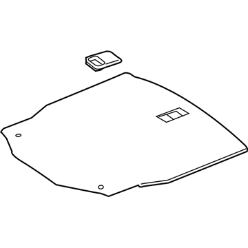 Mercedes-Benz 205-680-59-09-9F08 Spare Tire Panel