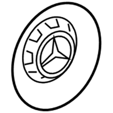 Mercedes-Benz S65 AMG Wheel Bearing Dust Cap - 222-400-08-00-9283