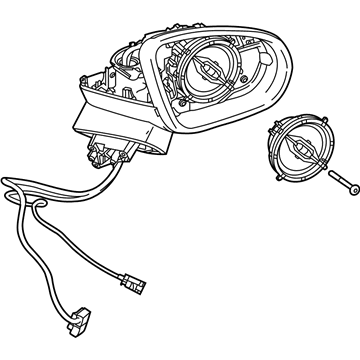 Mercedes-Benz 118-810-04-03 Mirror Assembly