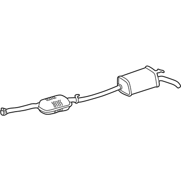 Mercedes-Benz 210-490-55-21-64 Muffler & Pipe