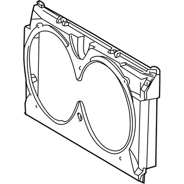 Mercedes-Benz 210-505-27-55 Fan Shroud