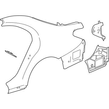 Mercedes-Benz 223-630-80-03 Quarter Panel Assembly