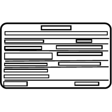 Mercedes-Benz 177-221-08-00 Emission Label