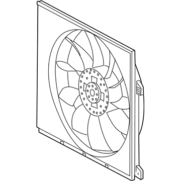 Mercedes-Benz ML55 AMG Cooling Fan Assembly - 163-500-02-93