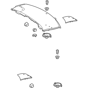 Mercedes-Benz 223-690-58-00-7Q67 Package Tray