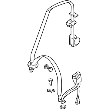 Mercedes-Benz CL500 Seat Belt - 220-860-71-85-9C94