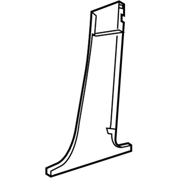 Mercedes-Benz 204-690-72-25-9051 Lower Center Pillar Trim