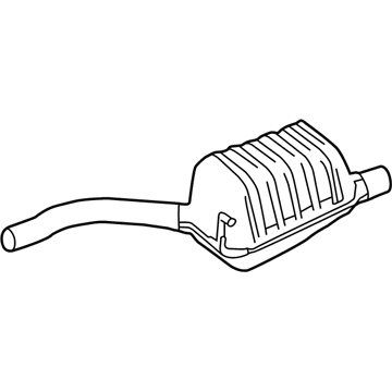 Mercedes-Benz 172-491-08-00 Rear Muffler