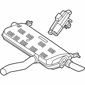 Mercedes-Benz 254-490-49-01 EXHAUST GAS LINE, REAR