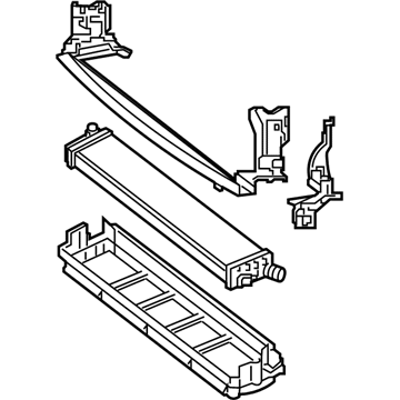 Mercedes-Benz 213-500-70-00 Auxiliary Radiator