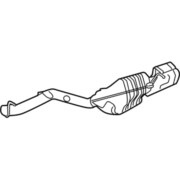 Mercedes-Benz 212-490-76-35 Muffler & Pipe