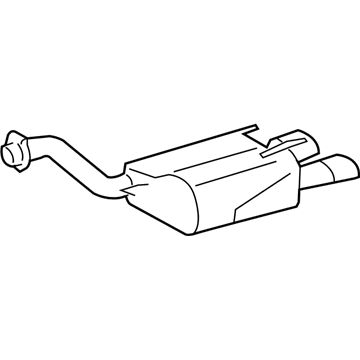 Mercedes-Benz 208-490-14-01 Rear Muffler