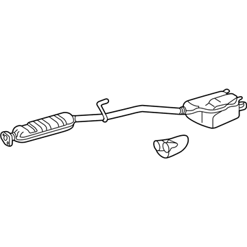 Mercedes-Benz 208-490-04-21 Intermediate Pipe