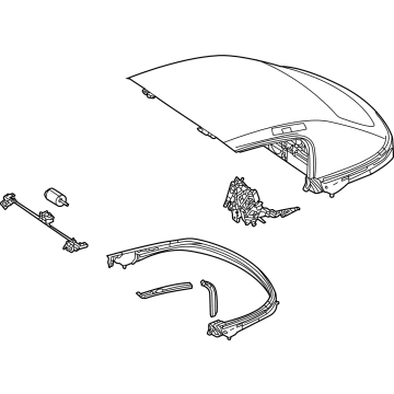 Mercedes-Benz 190-770-39-00 SOFT TOP FRAME