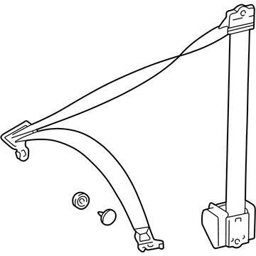 Mercedes-Benz 210-860-58-85-9A86 Lap & Shoulder Belt