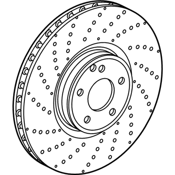 2017 Mercedes-Benz S63 AMG Brake Disc - 222-421-26-12