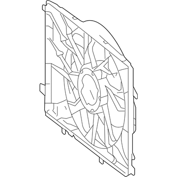 Mercedes-Benz C63 AMG Cooling Fan Assembly - 204-906-68-02