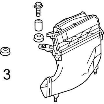 Mercedes-Benz 642-090-43-01 Air Cleaner Assembly