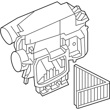 Mercedes-Benz 272-090-21-01 Air Cleaner Assembly