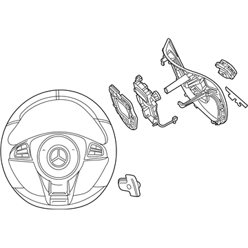 2017 Mercedes-Benz S550 Steering Wheel - 002-460-75-03-8R85
