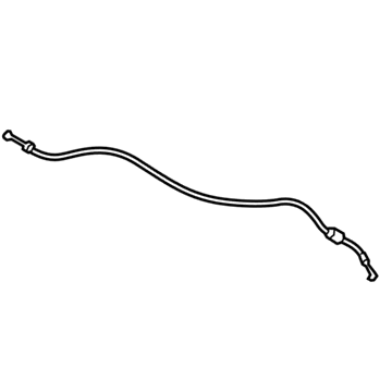 Mercedes-Benz 205-880-58-09 Release Cable