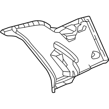 Mercedes-Benz 166-690-61-00-8N84 Quarter Trim Panel