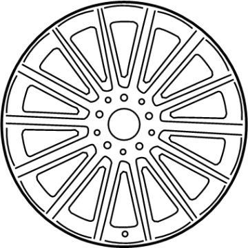 Mercedes-Benz 205-401-54-00-7X71 Wheel, Alloy