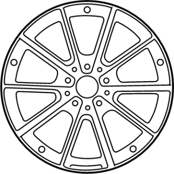 Mercedes-Benz 205-401-57-00-7X21 Wheel, Alloy