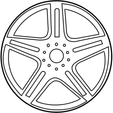 Mercedes-Benz 205-401-63-00-7X21 Wheel, Alloy