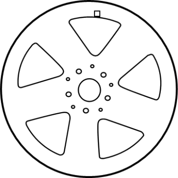 Mercedes-Benz 205-401-88-00-7X35 Wheel, Alloy