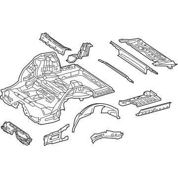 2019 Mercedes-Benz AMG GT 53 Floor Pan - 213-610-20-03