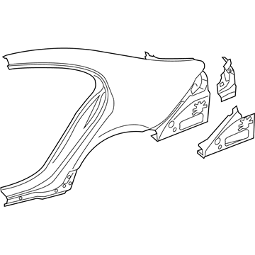 Mercedes-Benz 257-630-58-00 Quarter Panel