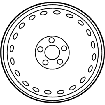 Mercedes-Benz 207-400-01-02 Wheel, Spare