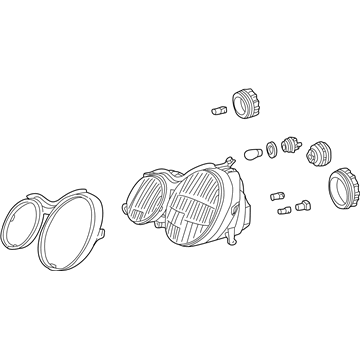 2002 Mercedes-Benz CLK55 AMG Headlight - 208-820-06-61-64
