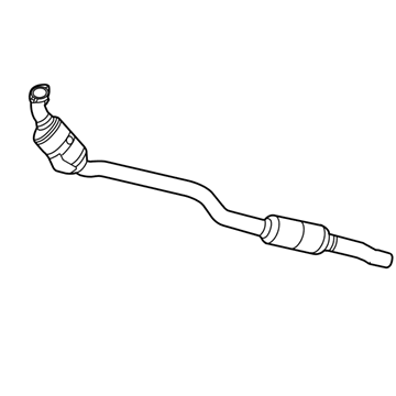 Mercedes-Benz 212-490-44-20-80 Converter & Pipe