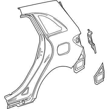 Mercedes-Benz 242-630-01-00 Quarter Panel