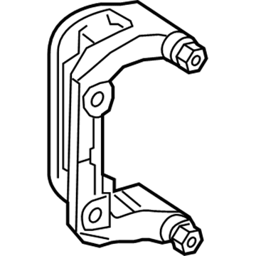 Mercedes-Benz GLE350 Brake Caliper Bracket - 166-423-00-06-28