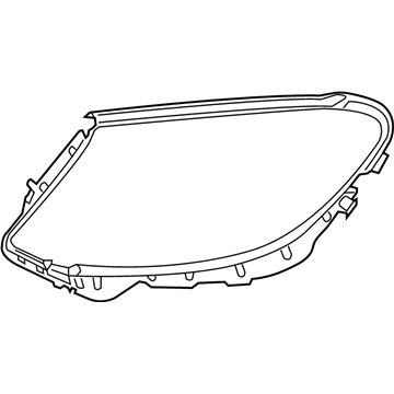 Mercedes-Benz 222-826-12-00 Headlamp Assembly Seal