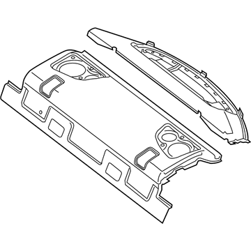 Mercedes-Benz 238-690-88-03-8W29 Package Tray Trim