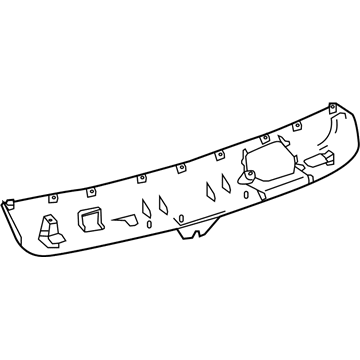 Mercedes-Benz 292-740-02-72-9051 Lower Trim Panel