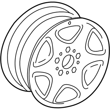 Mercedes-Benz 6-6-47-0523 Wheel, Alloy