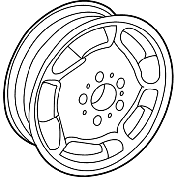 Mercedes-Benz 6-6-03-1002 Wheel, Alloy